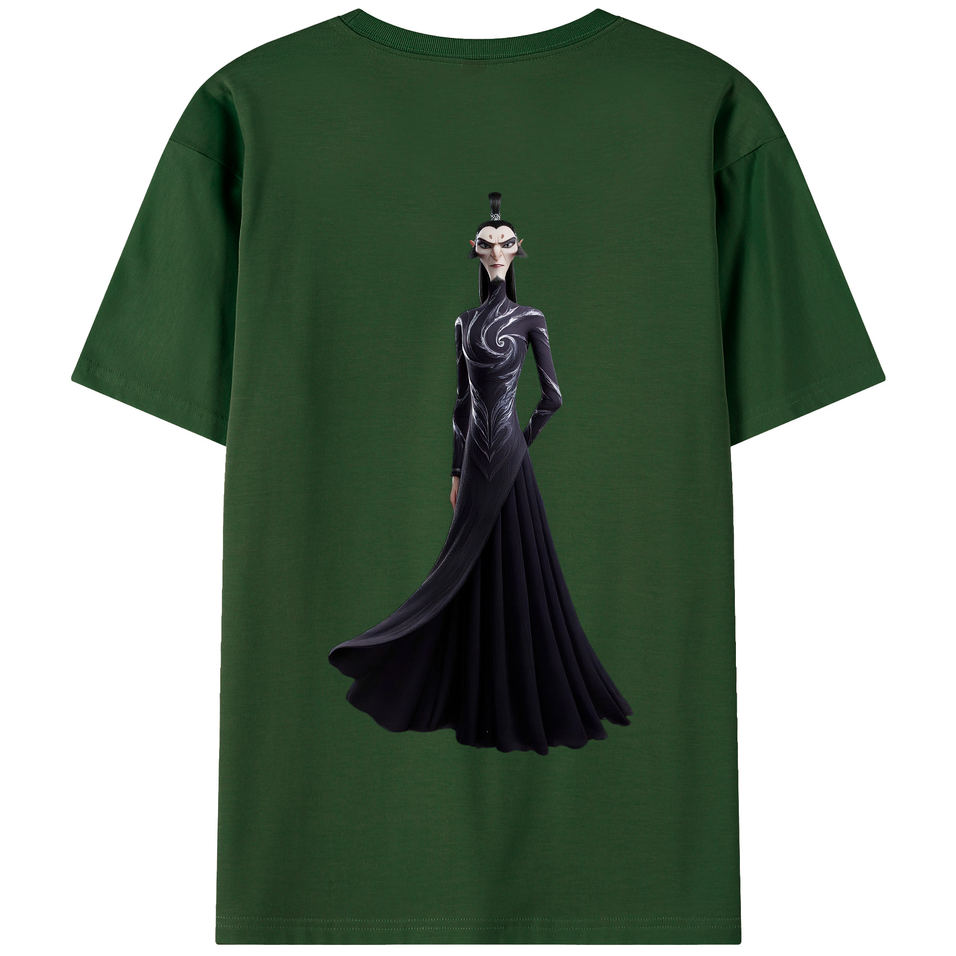 （画像用） Ne Zha 2 ナタ 魔童の大暴れ 綿100％半袖Tシャツ（背面プリント）